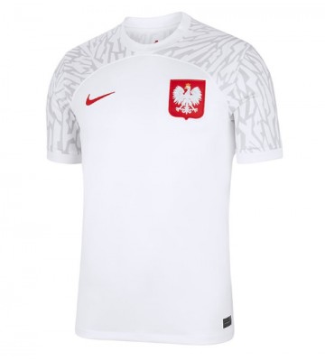 Maillot de foot Pologne Domicile Monde 2022 Manches Courte